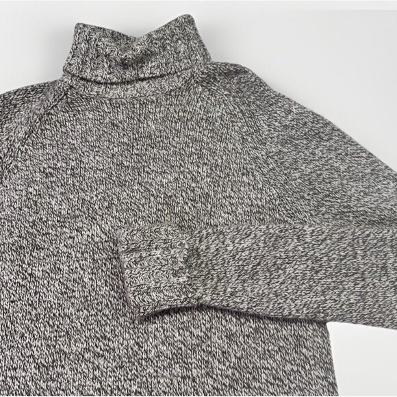 Express Y2K Merino Wool Turtleneck Sweater Dress Brown Marled Knit Size S - Picture 3 of 7